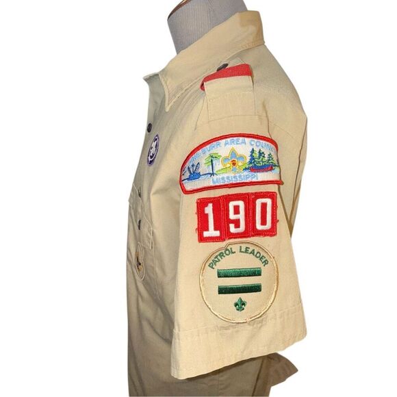 Boy Scouts of America Shirt With 1997 & 1999 Patches XL - Picture 3 of 9